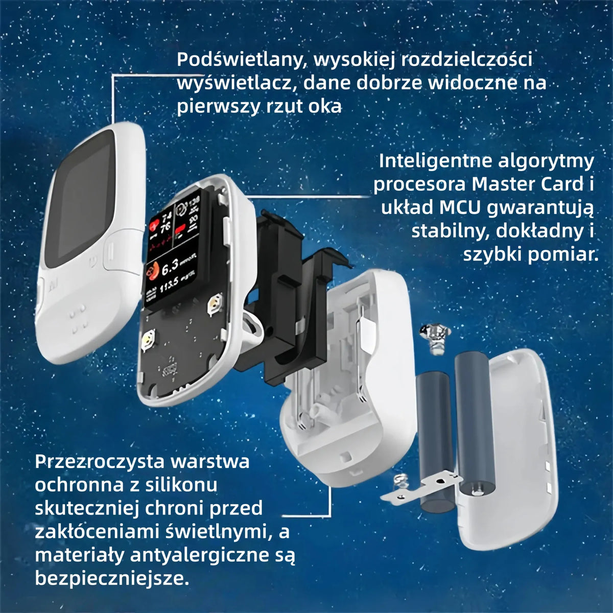 Nowość 2026! Inteligentny glukometr Omron™ monitoruj poziom cukru bez nakłuwania palca