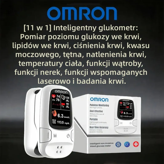 Nowość 2026! Inteligentny glukometr Omron™ monitoruj poziom cukru bez nakłuwania palca